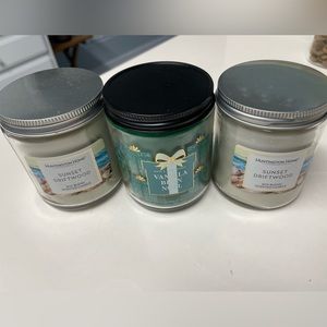 3 brand new candles